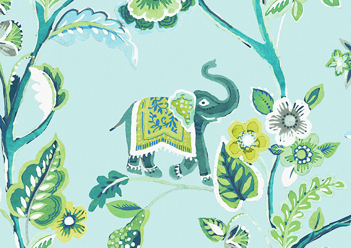 Gujarat, Cyan - Roman Blind - Image 6